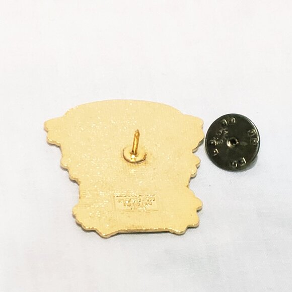 Atlanta Olympic Games 1996 Merrill Lynch Bull Stars Flame Lapel Pin 1.5" - Picture 3 of 5